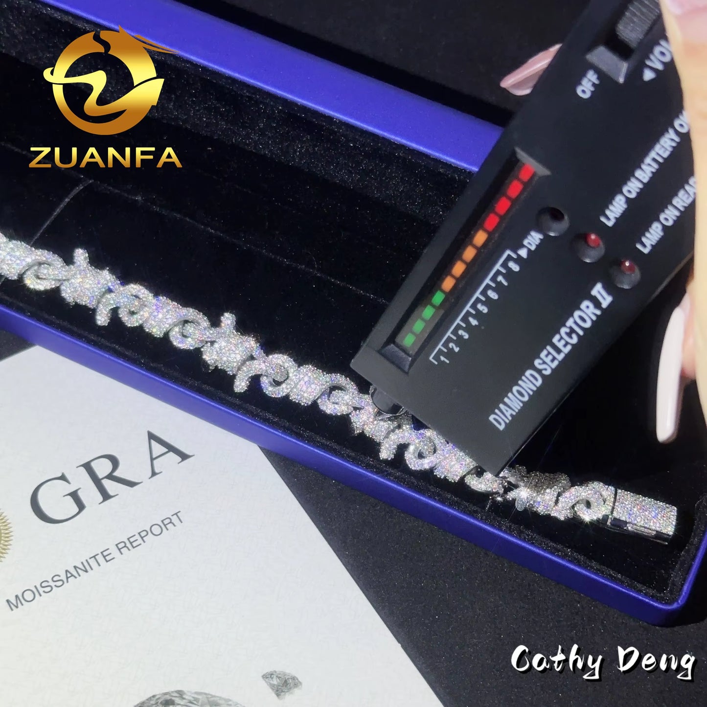 New Design Hip Hop Jewelry Iced Out Men Cuban Bracelet Twist Link 925 Silver Moissanite Bracelet Men Ready Shipping