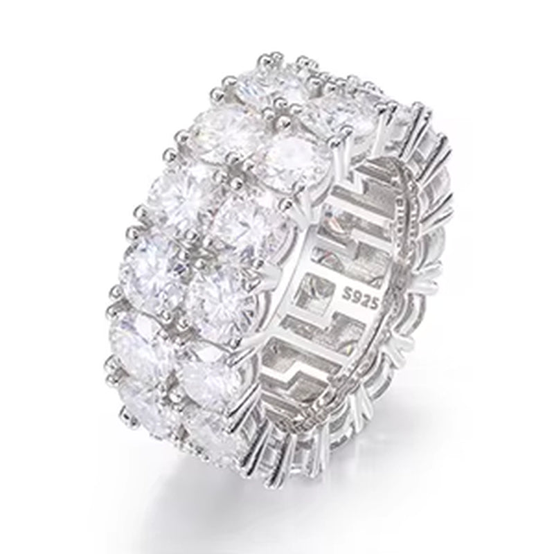 2 Row Diamond Ring