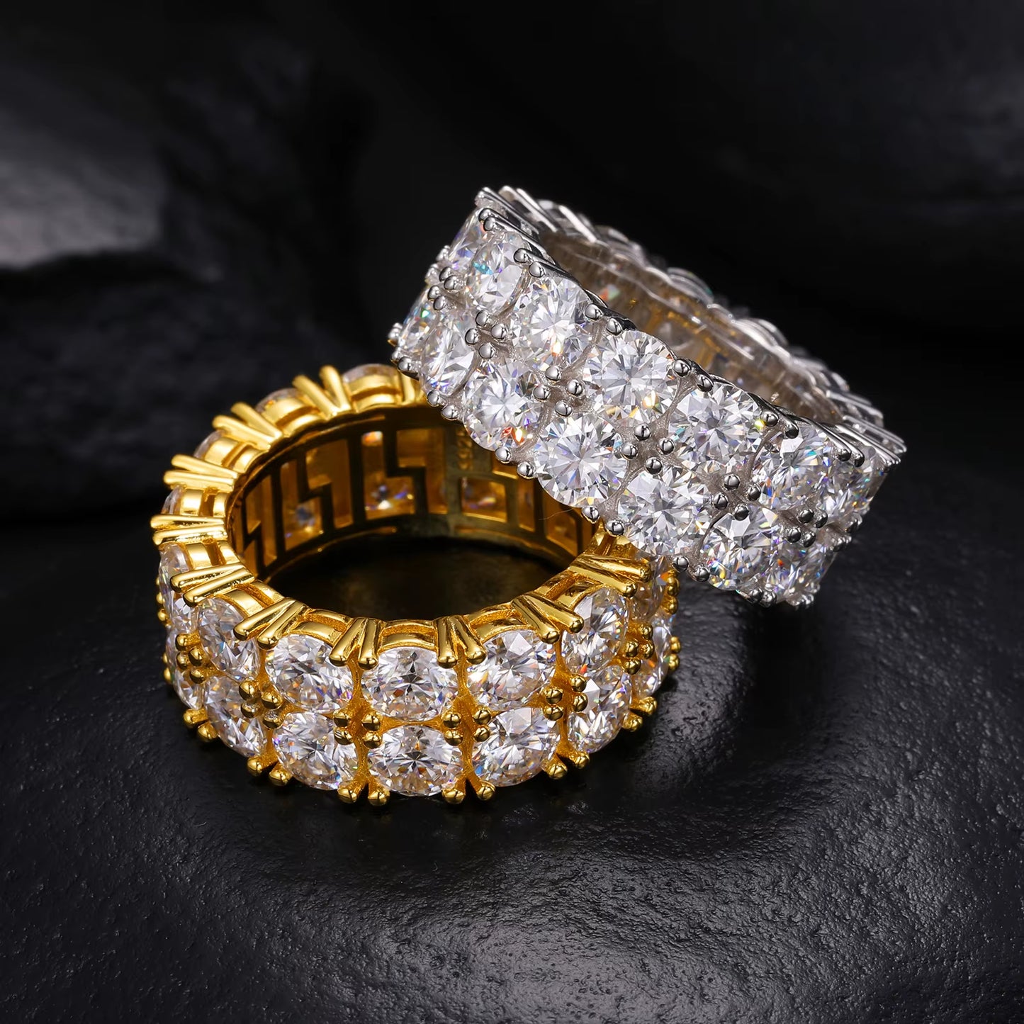 2 Row Diamond Ring