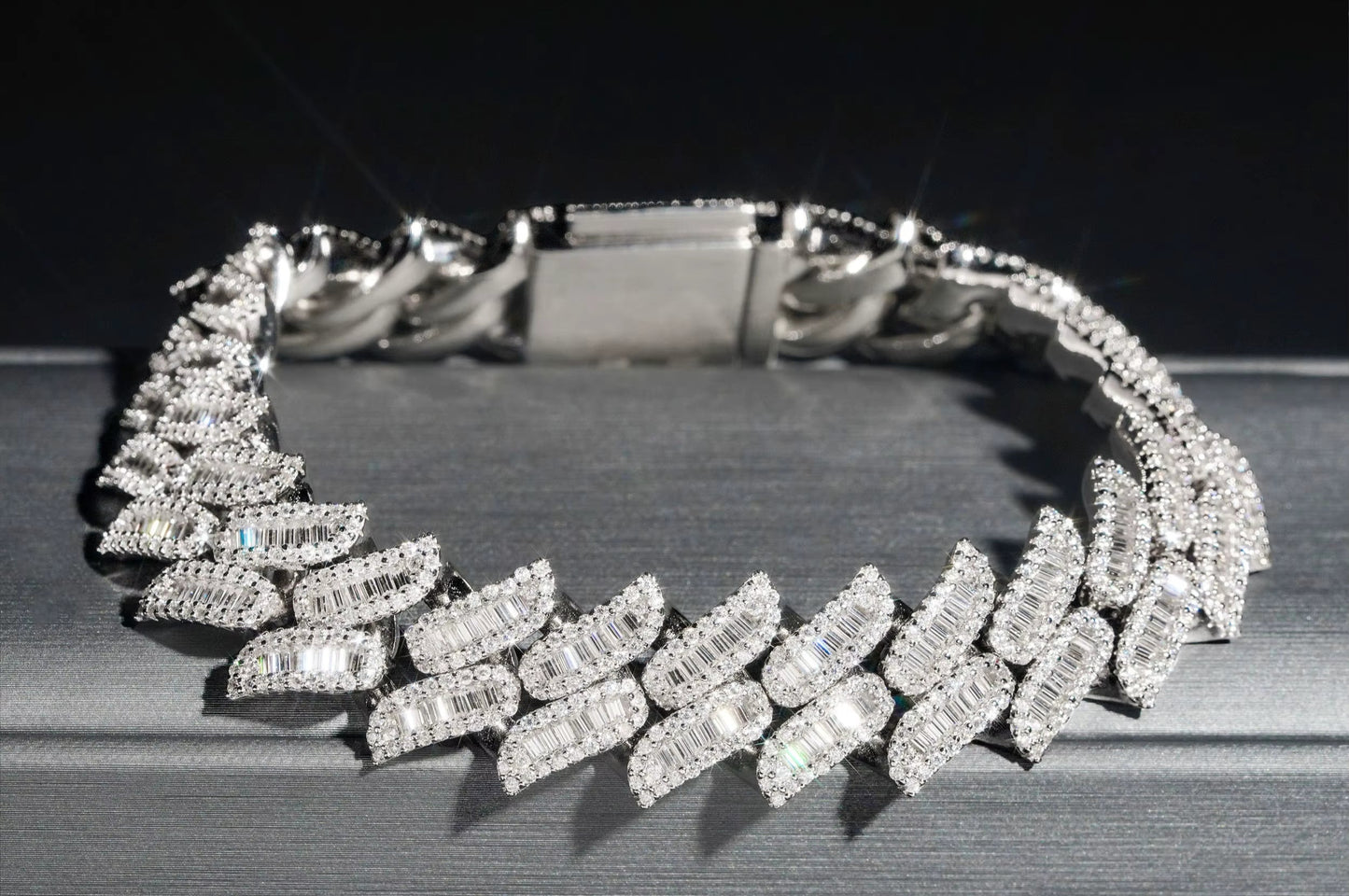 Baguette Cuban Bracelet